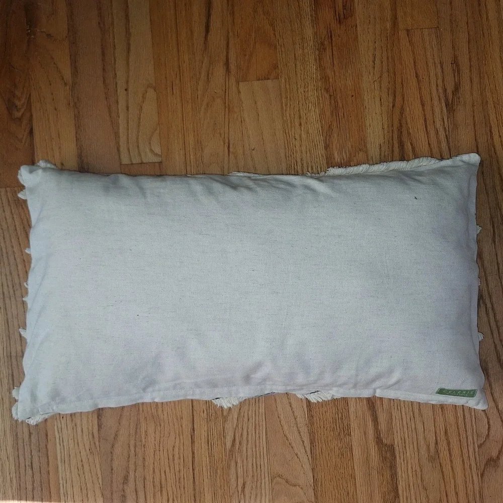 Celerie Kemble Lumbar Throw Pillow  Decor Abstract Boho Neutral 22